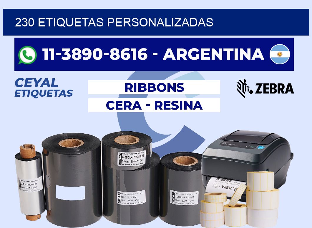 230 ETIQUETAS PERSONALIZADAS