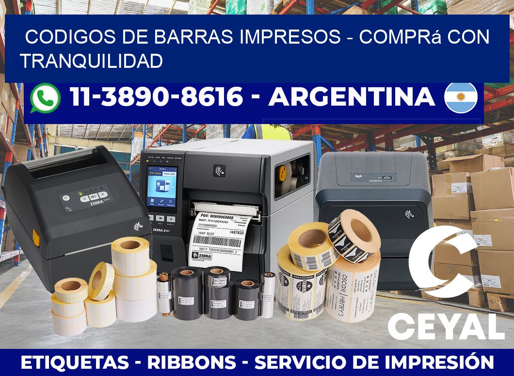 CODIGOS DE BARRAS IMPRESOS – Comprá con tranquilidad