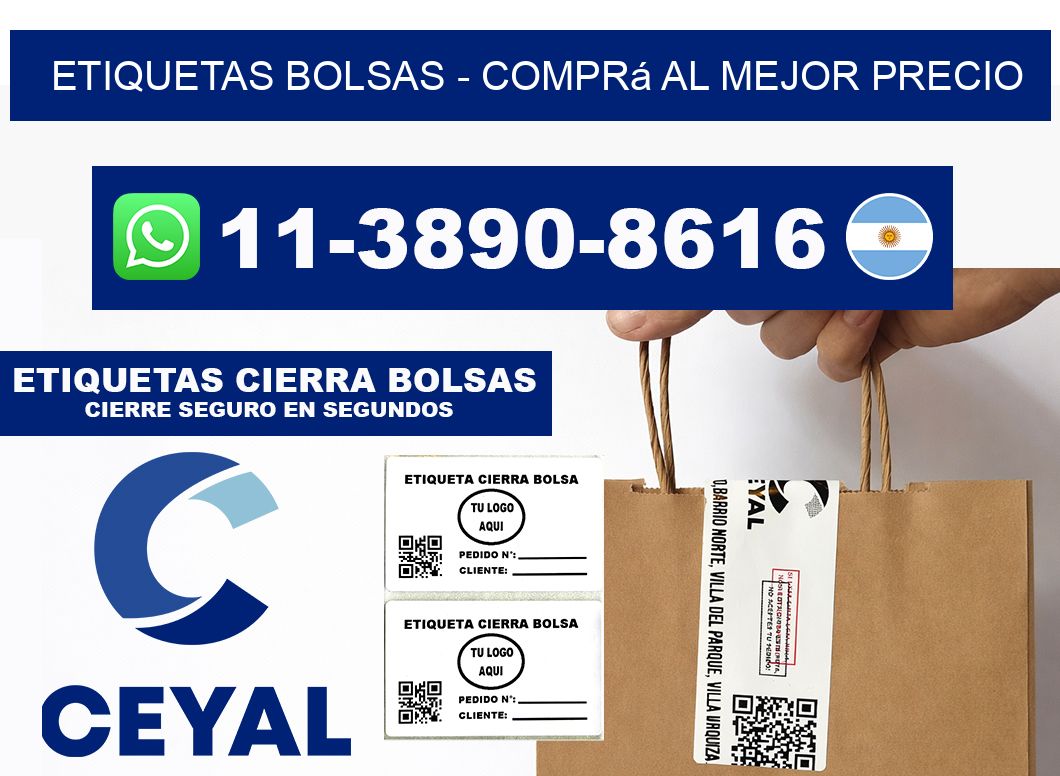 ETIQUETAS BOLSAS - Comprá al mejor precio