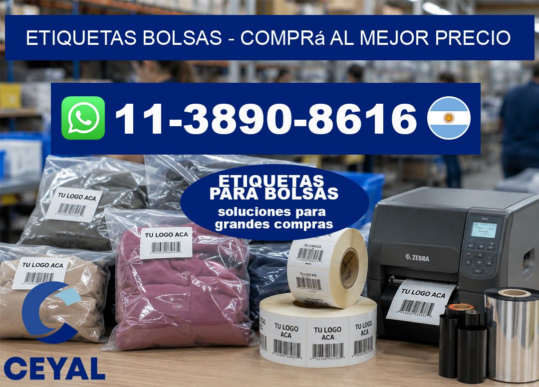ETIQUETAS BOLSAS – Comprá al mejor precio