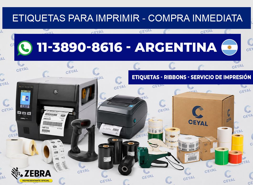 ETIQUETAS PARA IMPRIMIR - Compra inmediata