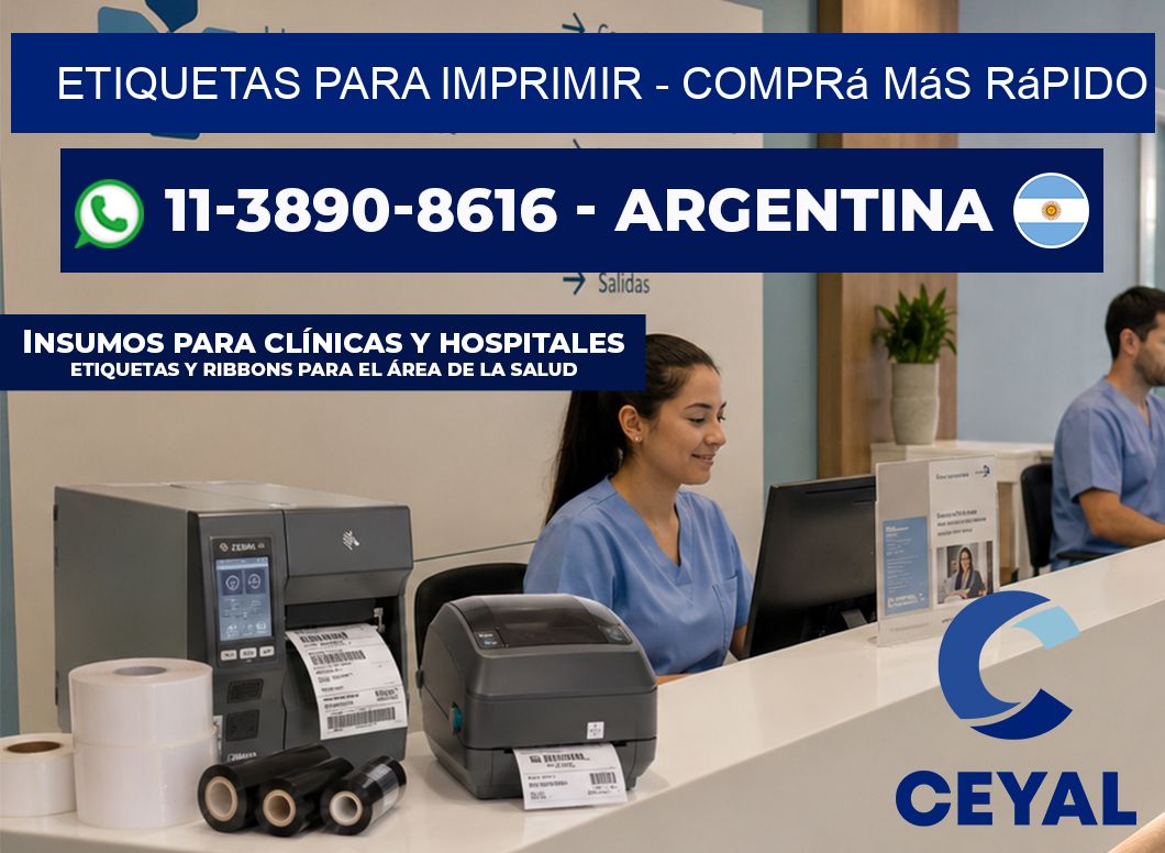 ETIQUETAS PARA IMPRIMIR - Comprá más rápido