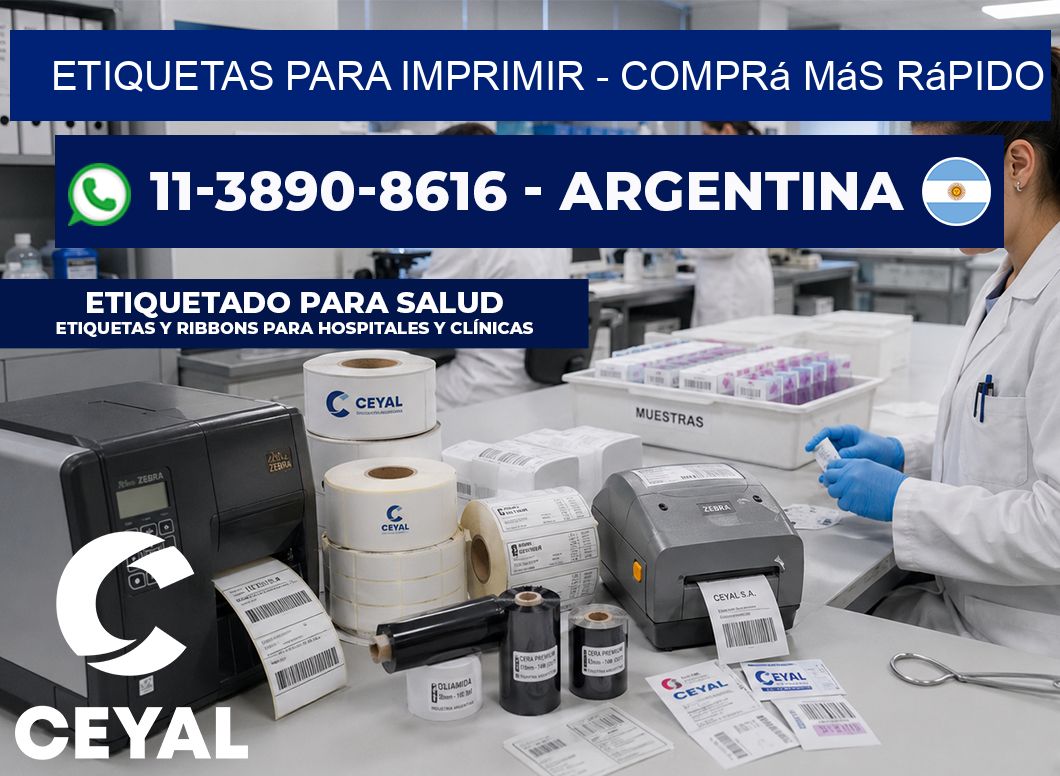 ETIQUETAS PARA IMPRIMIR - Comprá más rápido