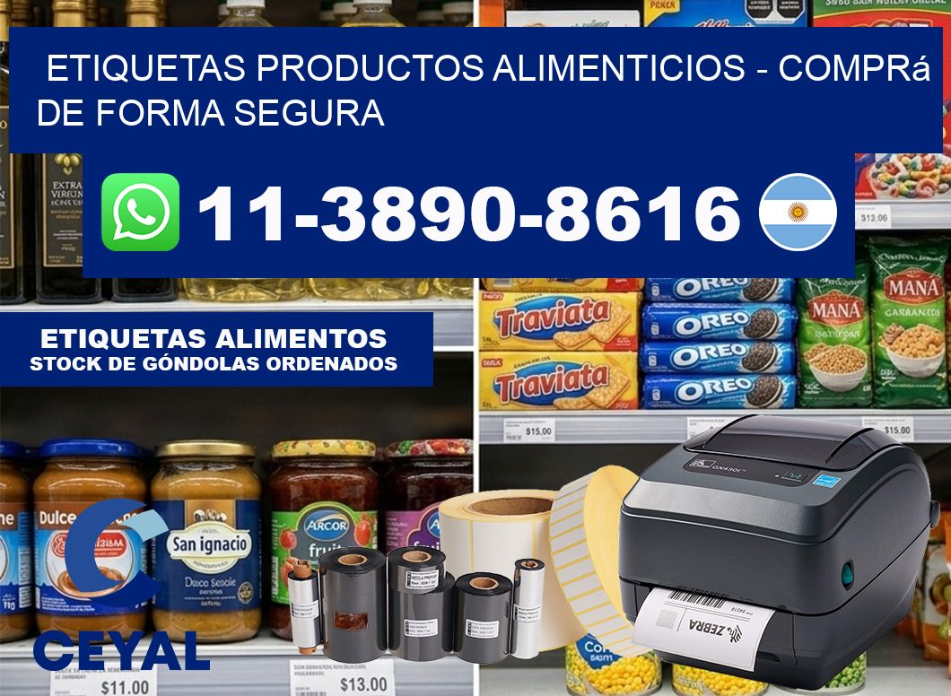 ETIQUETAS PRODUCTOS ALIMENTICIOS – Comprá de forma segura
