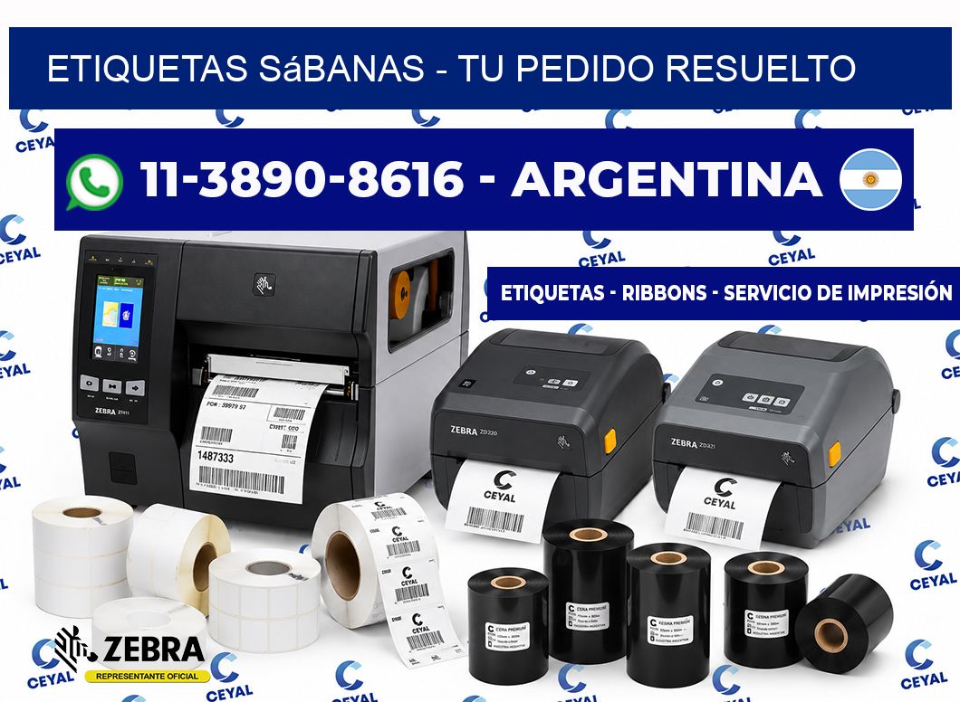 Etiquetas Sábanas - Tu pedido resuelto
