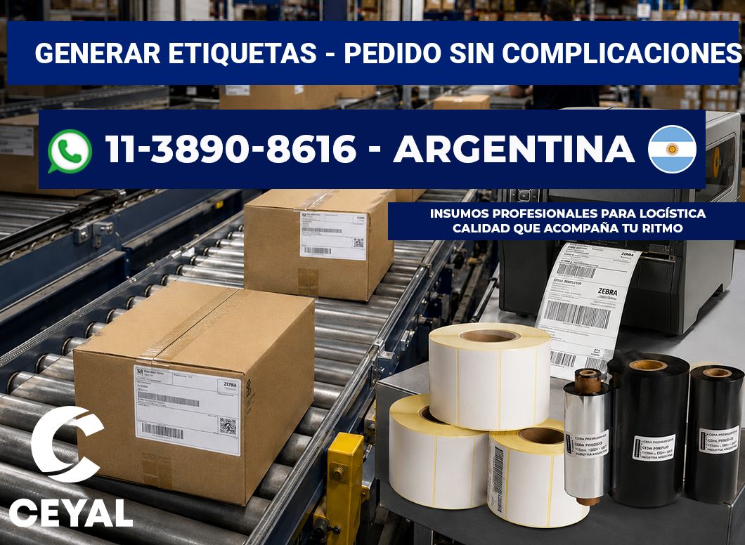 GENERAR ETIQUETAS - Pedido sin complicaciones