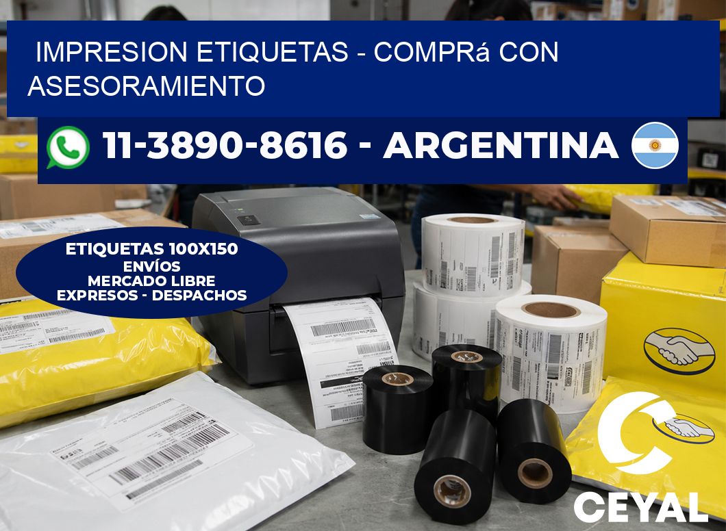 IMPRESION ETIQUETAS - Comprá con asesoramiento