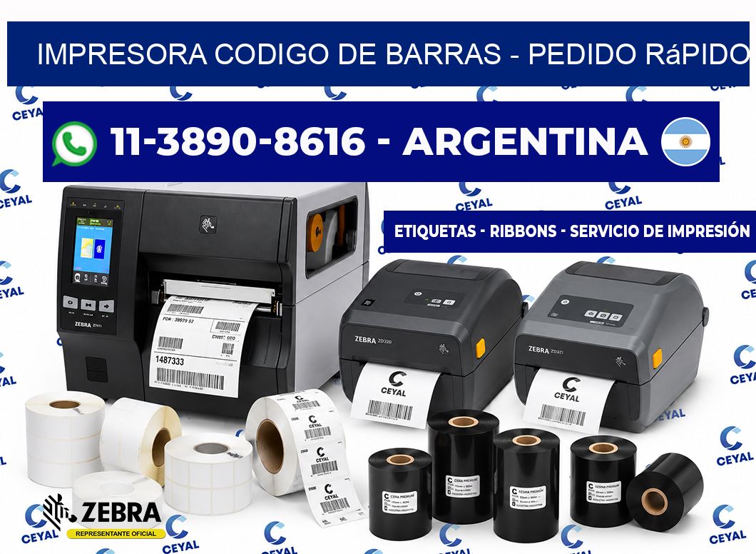 IMPRESORA CODIGO DE BARRAS - Pedido rápido