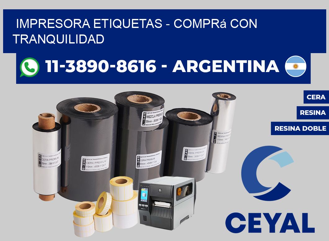 IMPRESORA ETIQUETAS - Comprá con tranquilidad