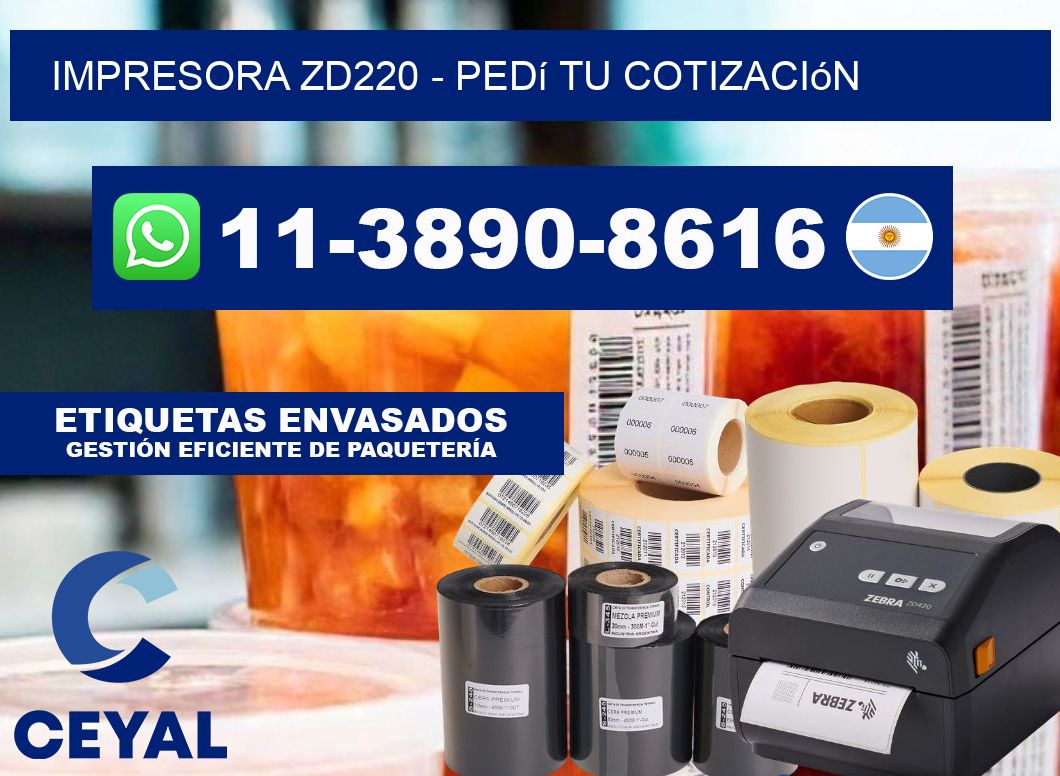 IMPRESORA ZD220 - Pedí tu cotización