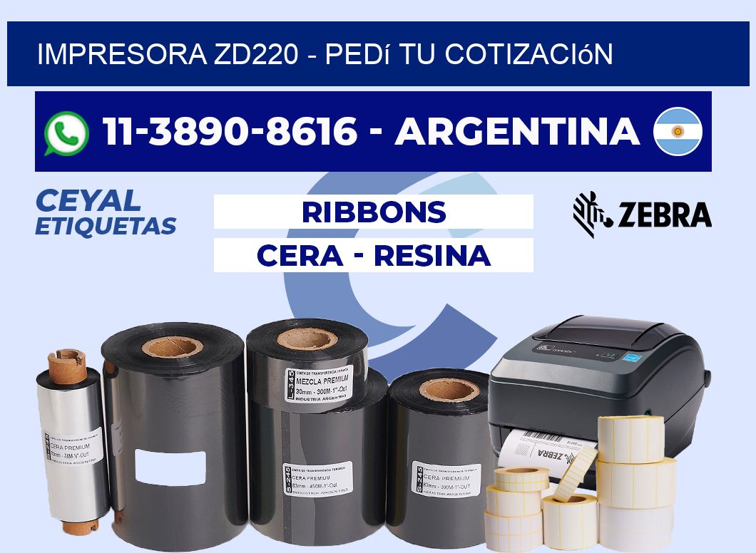 IMPRESORA ZD220 - Pedí tu cotización