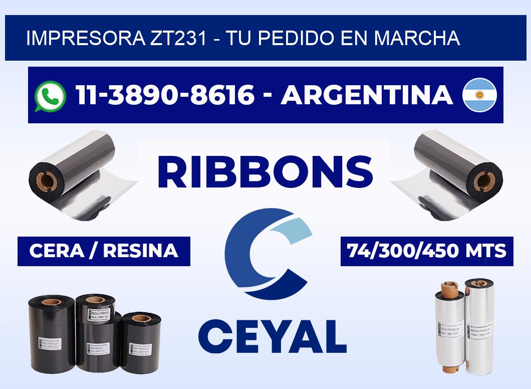 IMPRESORA ZT231 - Tu pedido en marcha