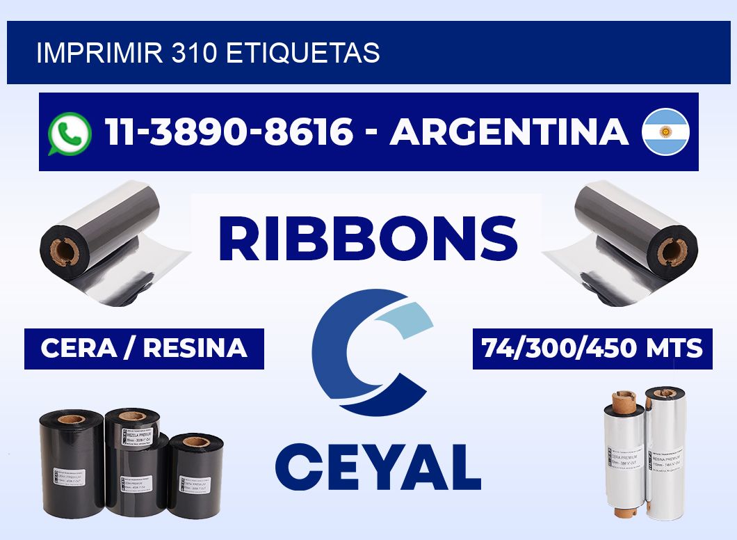 IMPRIMIR 310 ETIQUETAS