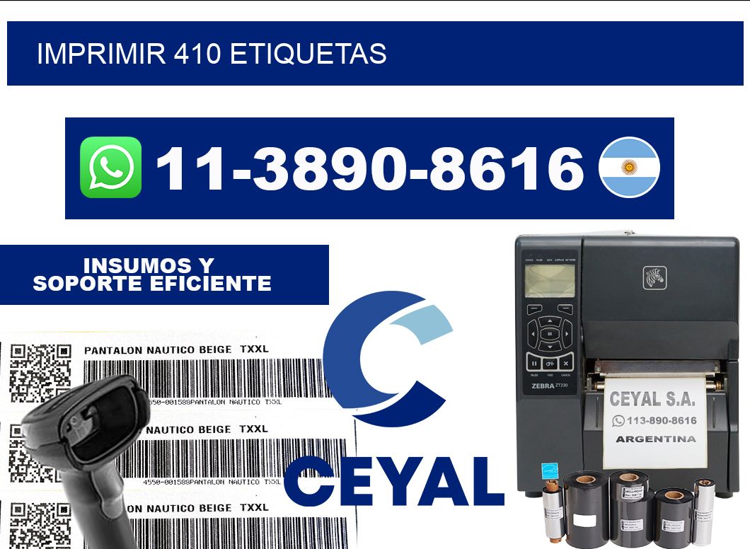 IMPRIMIR 410 ETIQUETAS