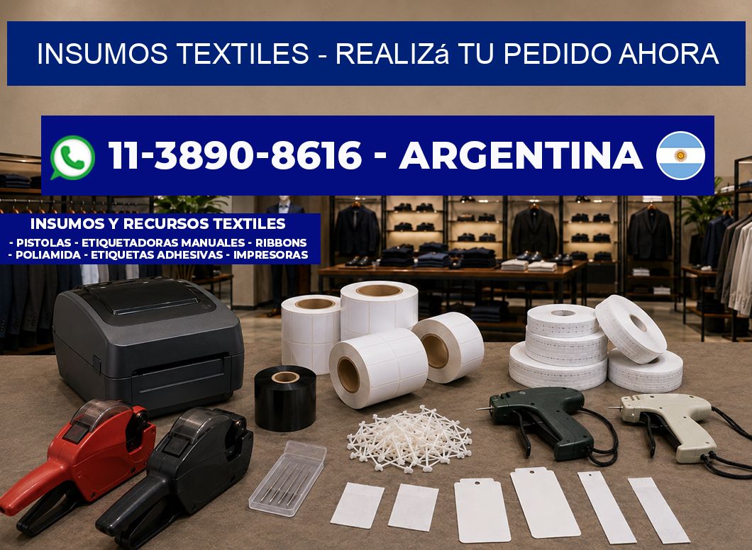 INSUMOS TEXTILES - Realizá tu pedido ahora