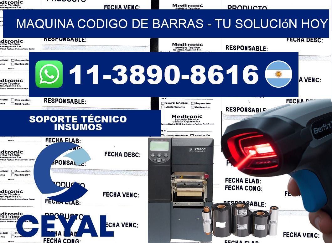MAQUINA CODIGO DE BARRAS - Tu solución hoy