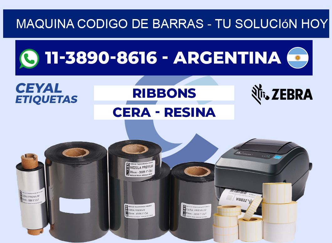 MAQUINA CODIGO DE BARRAS - Tu solución hoy