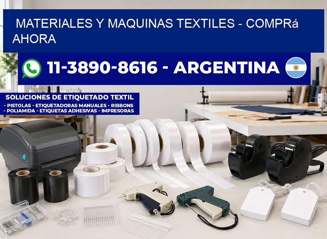 MATERIALES Y MAQUINAS TEXTILES - Comprá ahora