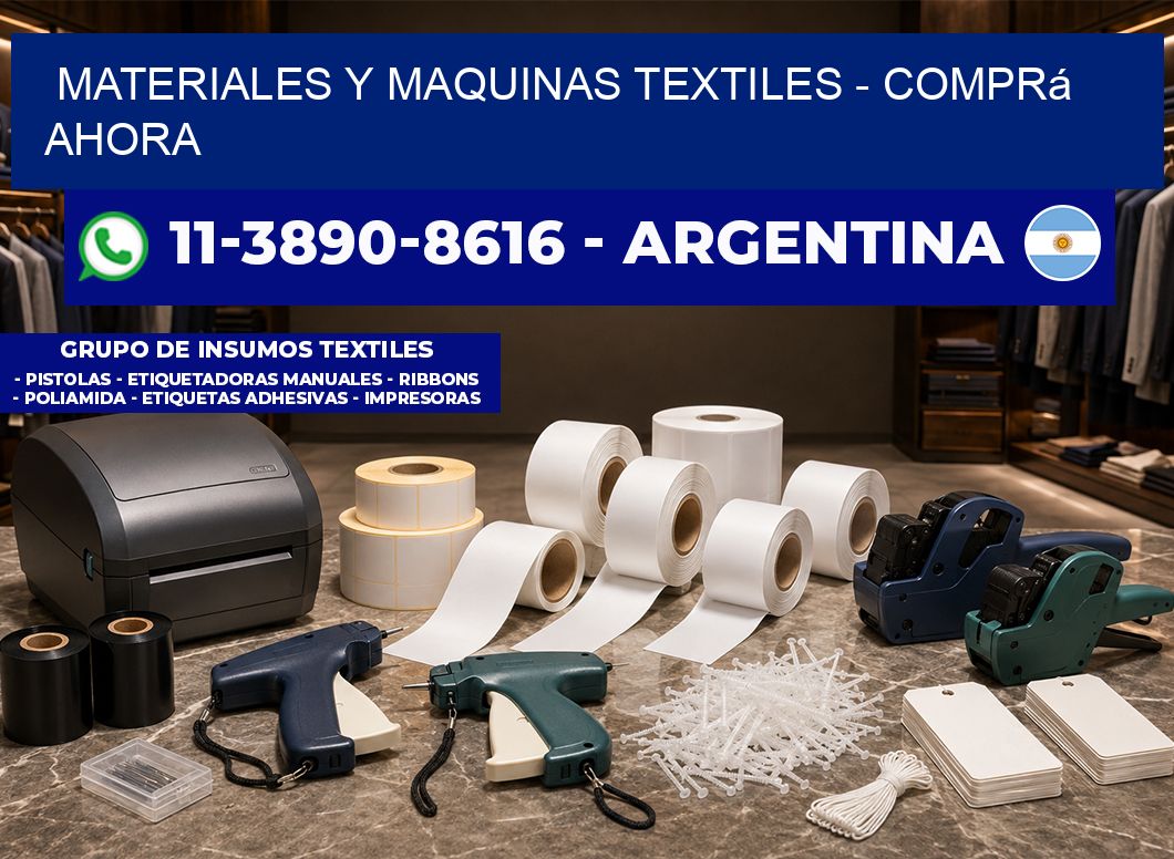 MATERIALES Y MAQUINAS TEXTILES - Comprá ahora