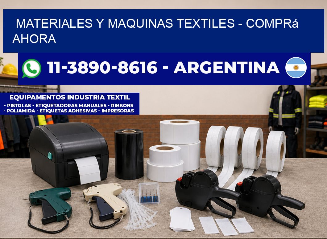 MATERIALES Y MAQUINAS TEXTILES - Comprá ahora