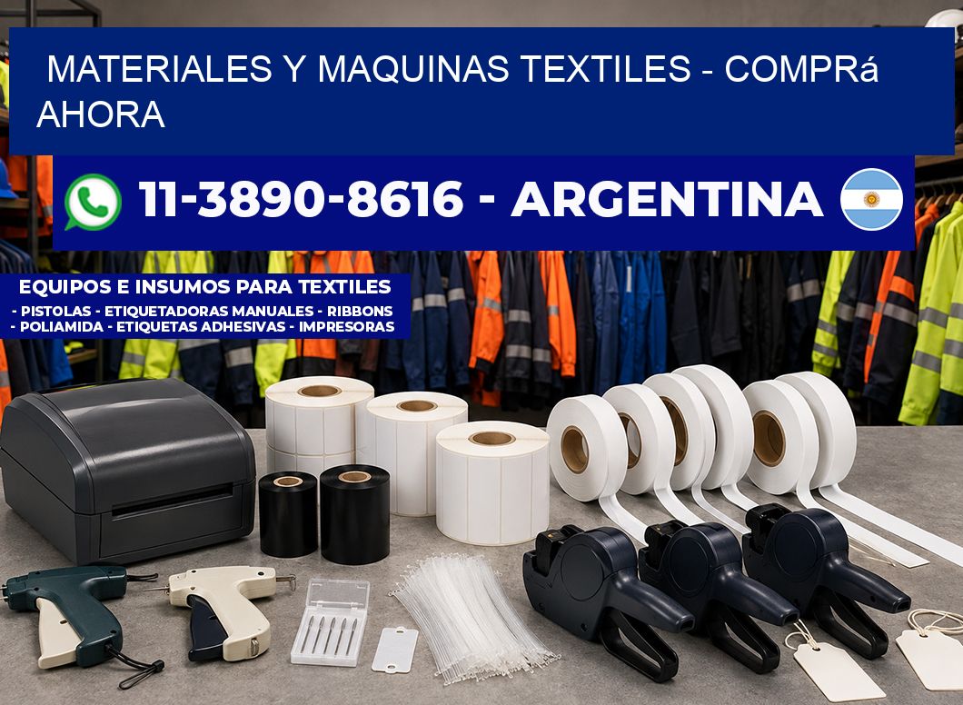 MATERIALES Y MAQUINAS TEXTILES – Comprá ahora