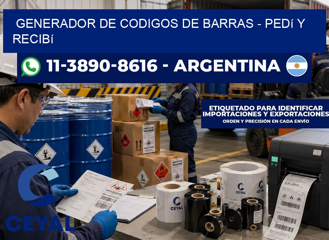 generador de codigos de barras – Pedí y recibí