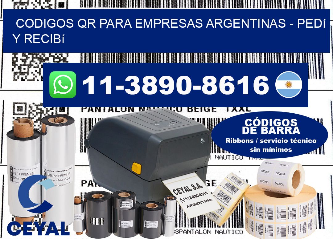 CODIGOS QR PARA EMPRESAS ARGENTINAS - Pedí y recibí