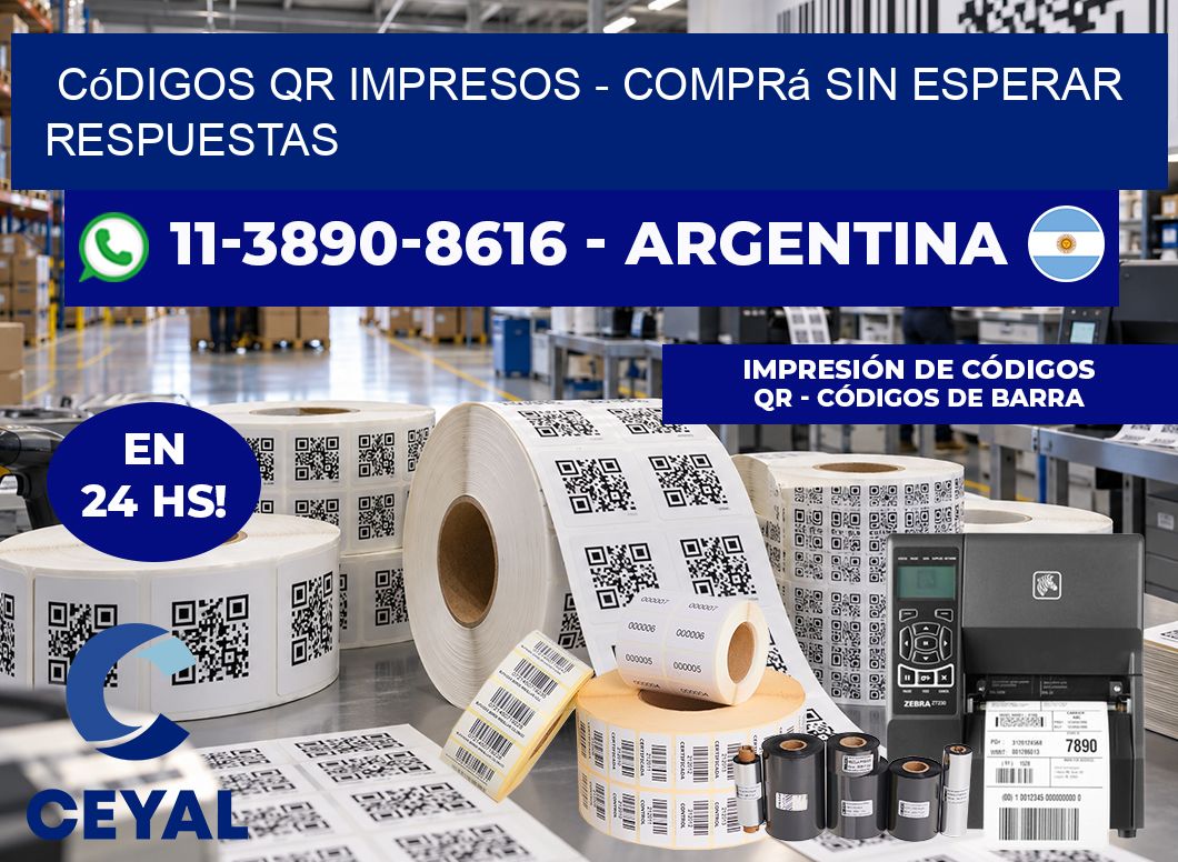 Códigos QR Impresos - Comprá sin esperar respuestas