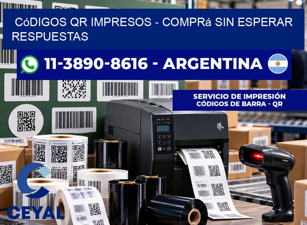 Códigos QR Impresos - Comprá sin esperar respuestas