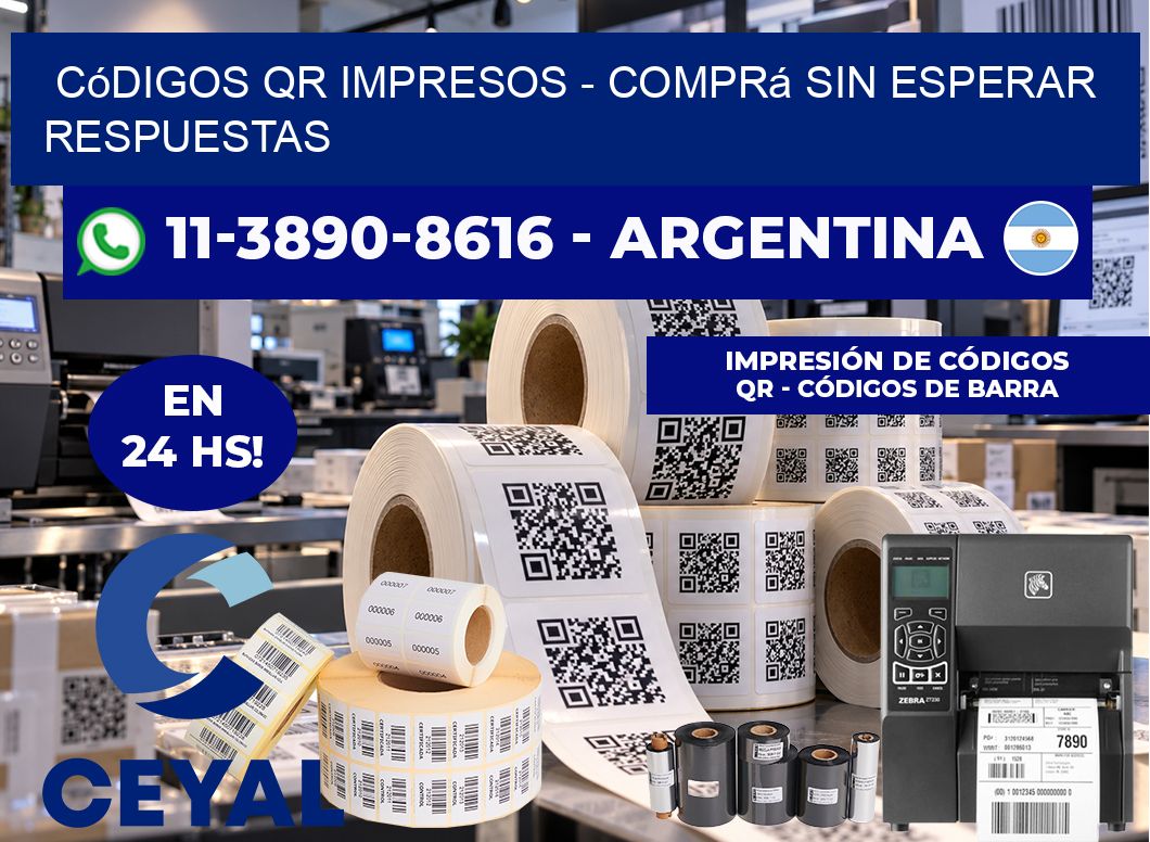 Códigos QR Impresos - Comprá sin esperar respuestas