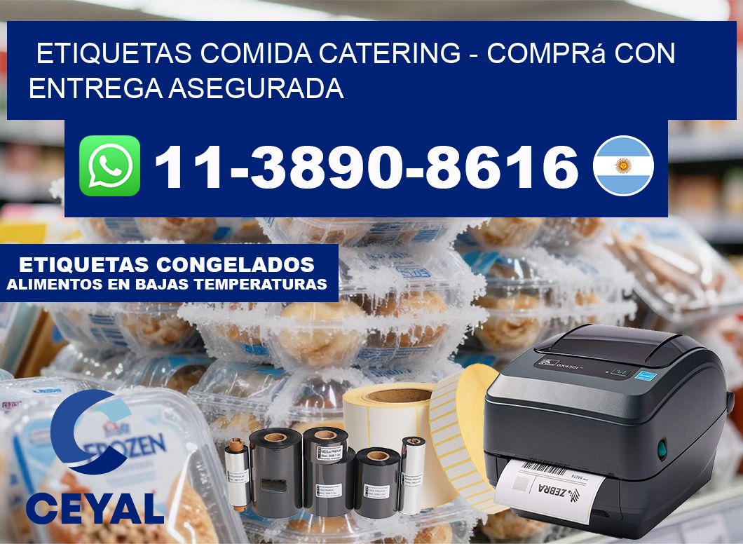 ETIQUETAS COMIDA CATERING - Comprá con entrega asegurada
