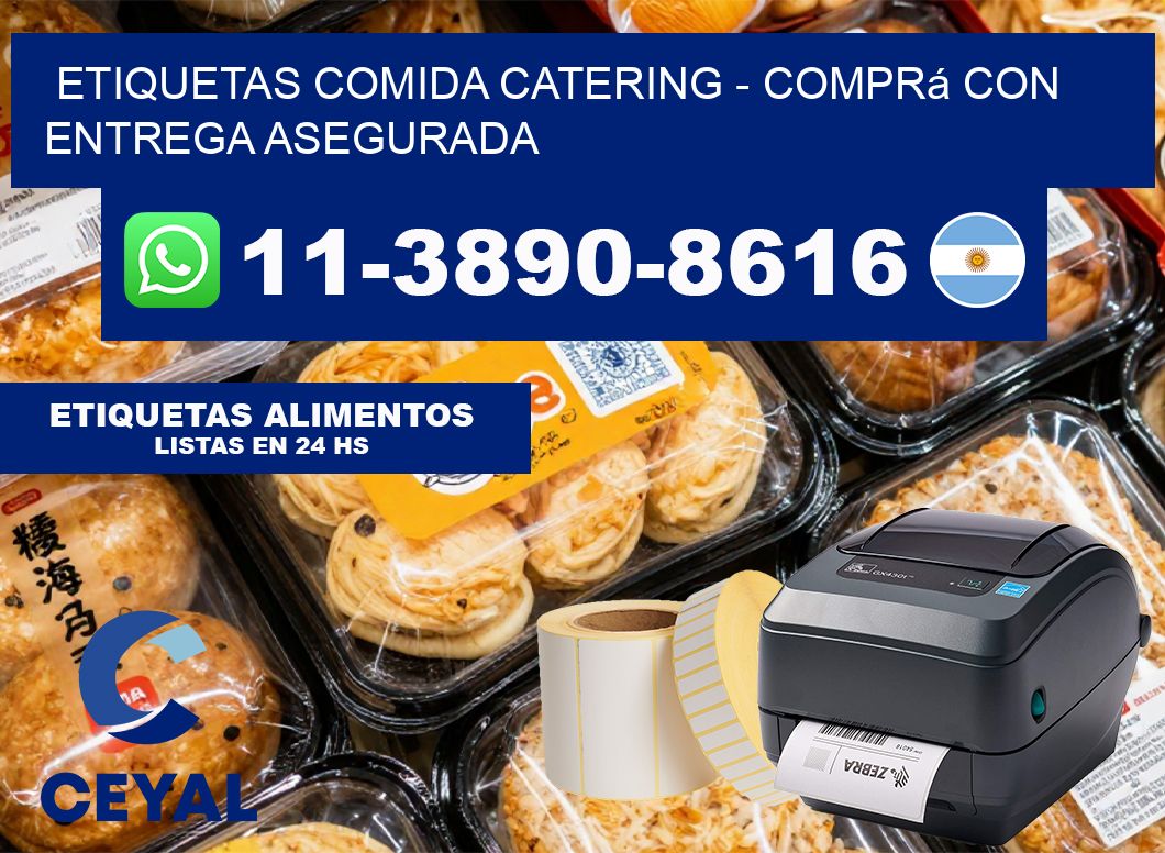 ETIQUETAS COMIDA CATERING – Comprá con entrega asegurada