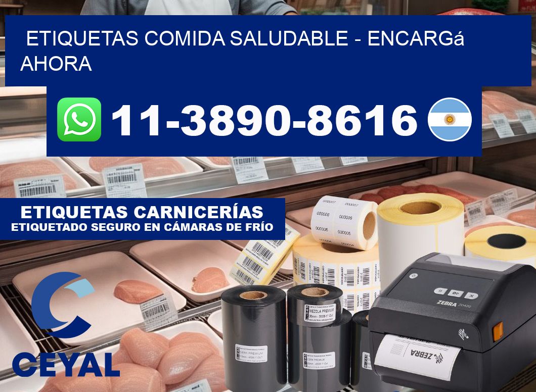 ETIQUETAS COMIDA SALUDABLE - Encargá ahora