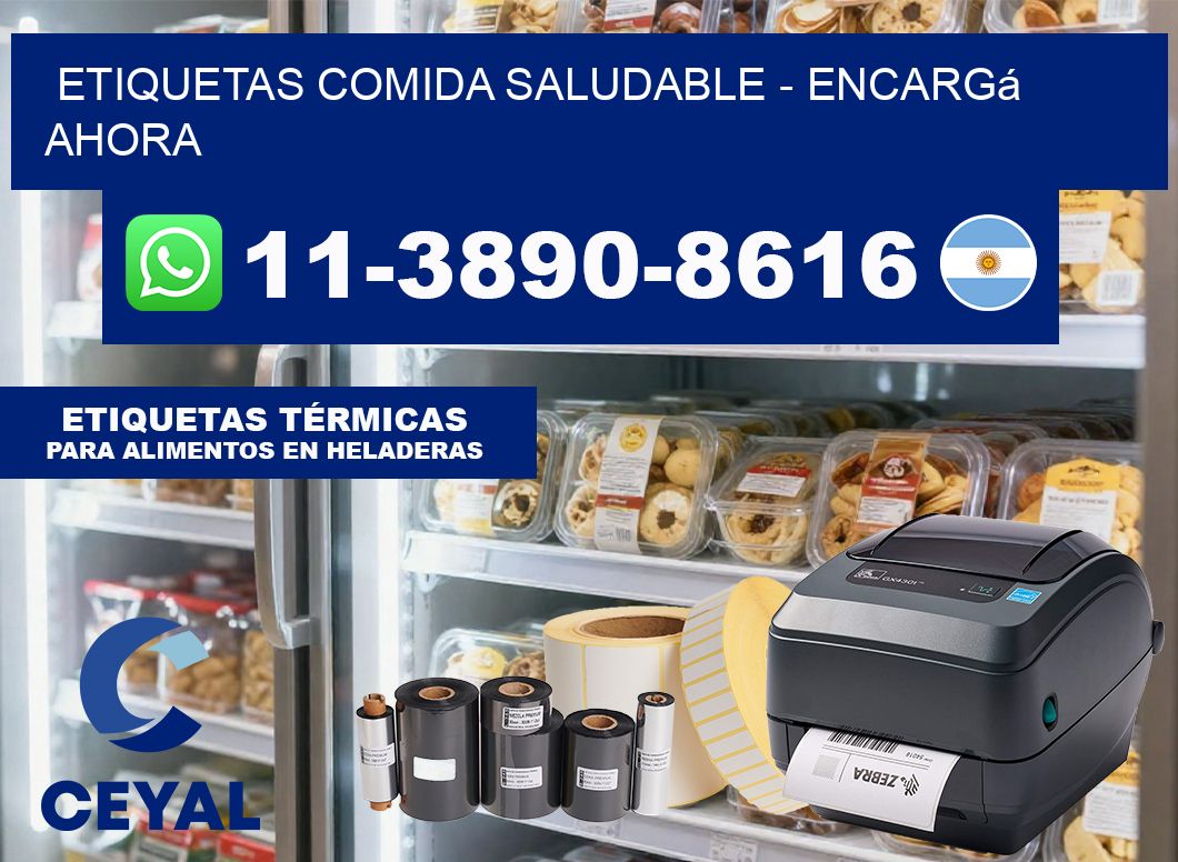 ETIQUETAS COMIDA SALUDABLE - Encargá ahora