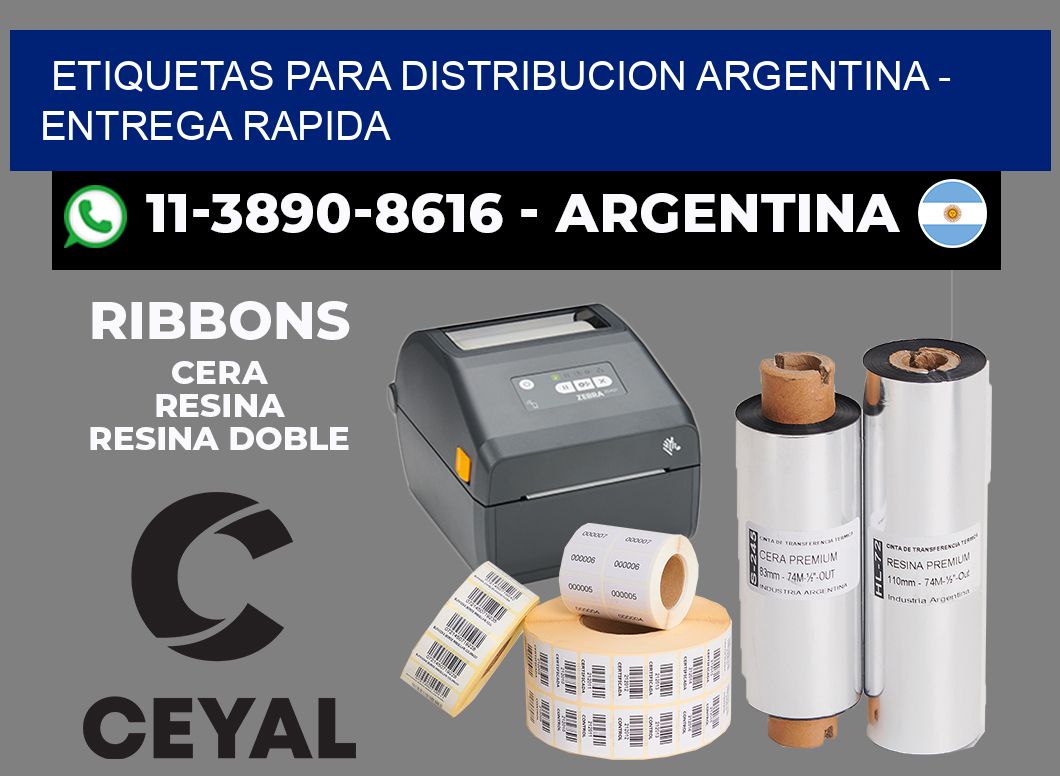 ETIQUETAS PARA DISTRIBUCION ARGENTINA - entrega rapida