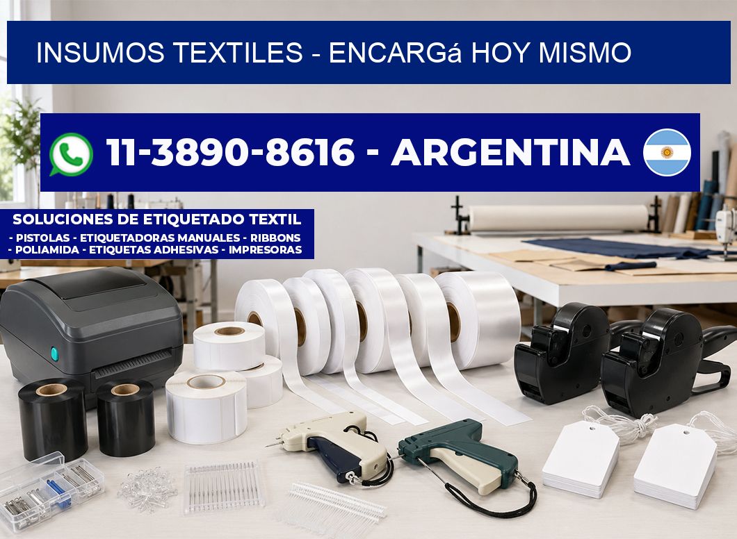 INSUMOS TEXTILES - Encargá hoy mismo