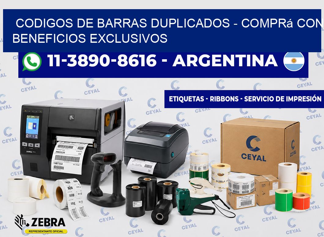 codigos de barras duplicados - Comprá con beneficios exclusivos