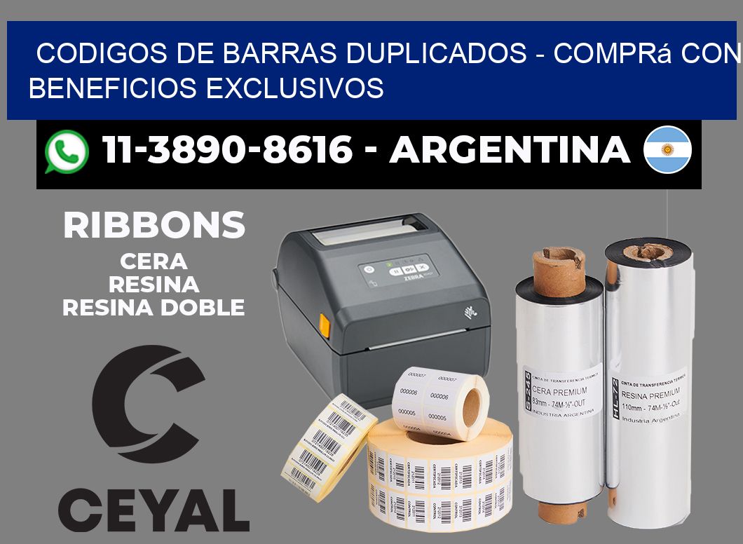 codigos de barras duplicados - Comprá con beneficios exclusivos