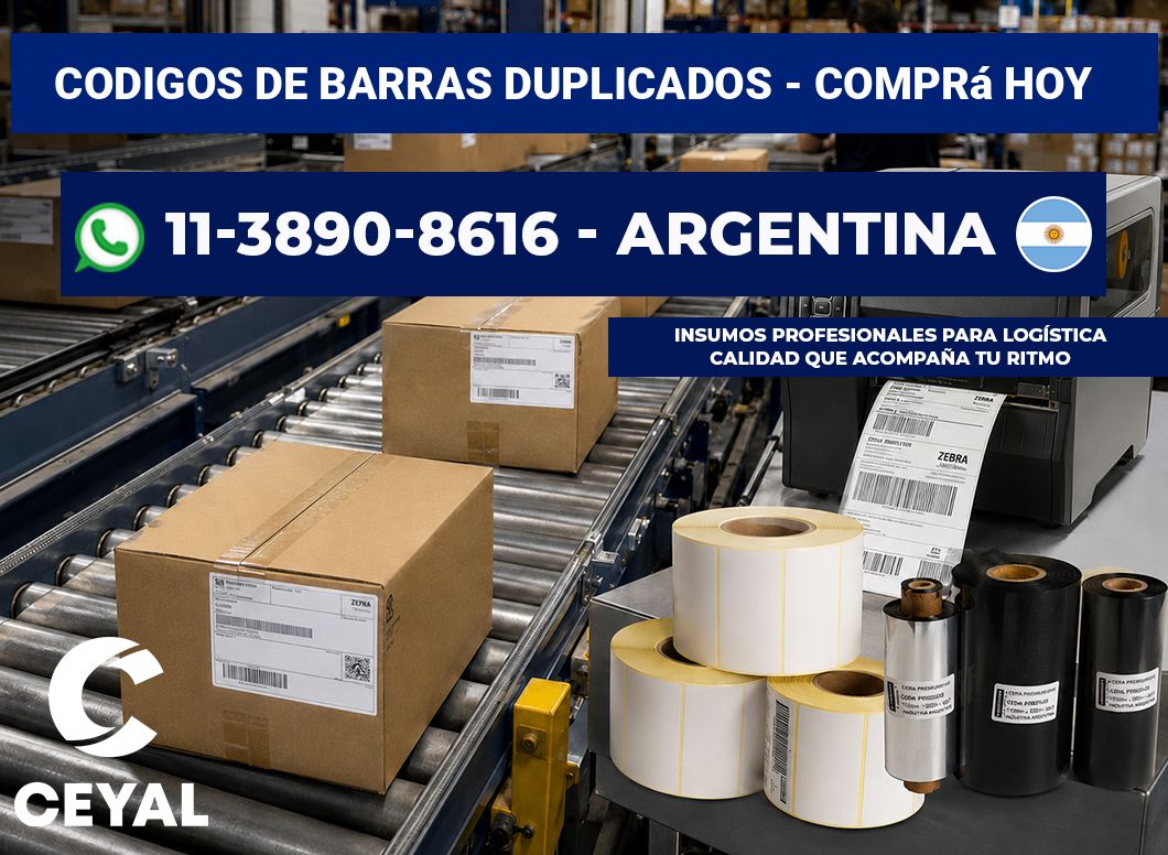 codigos de barras duplicados - Comprá hoy