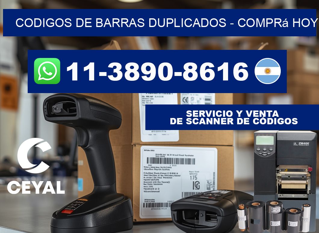 codigos de barras duplicados - Comprá hoy