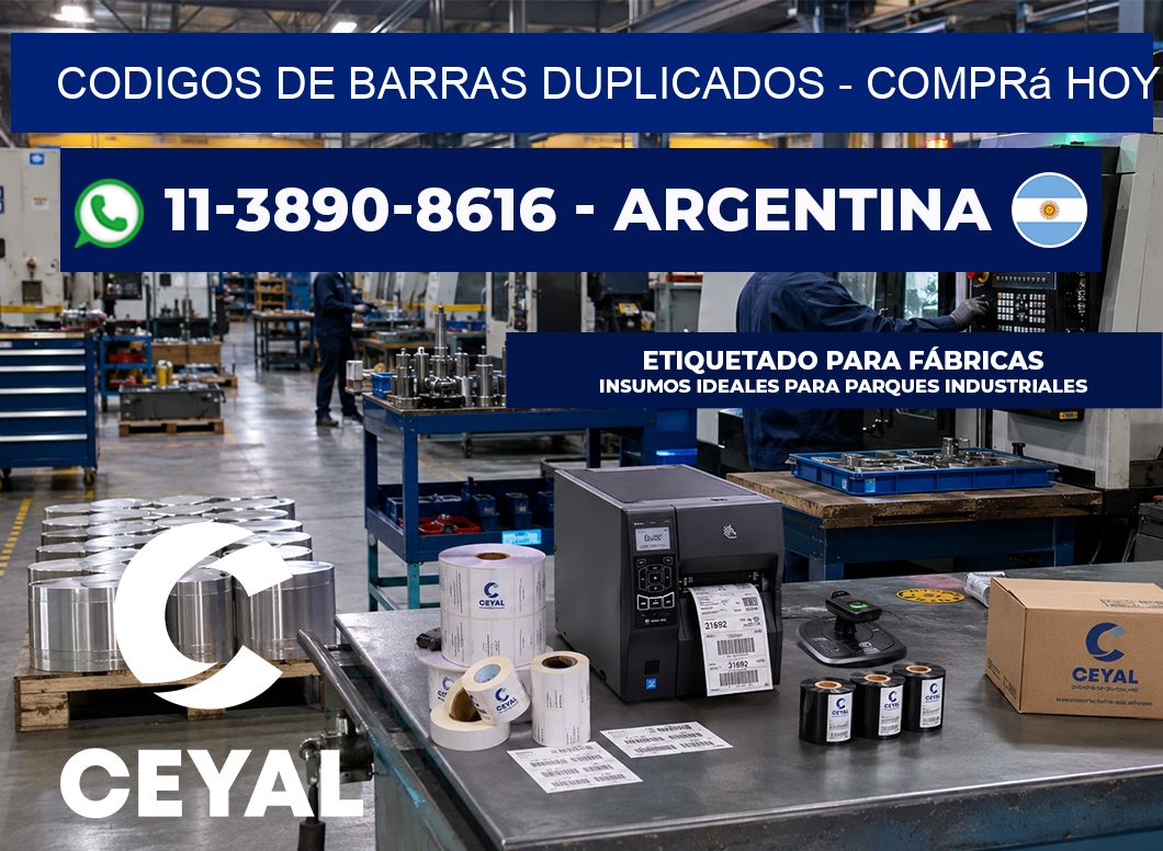 codigos de barras duplicados – Comprá hoy