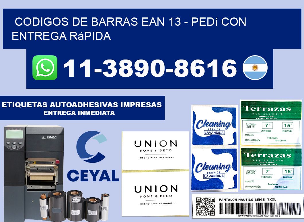codigos de barras ean 13 - Pedí con entrega rápida