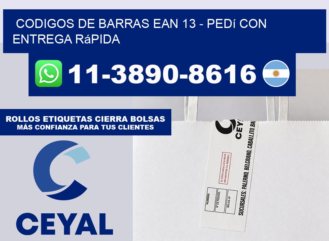 codigos de barras ean 13 - Pedí con entrega rápida
