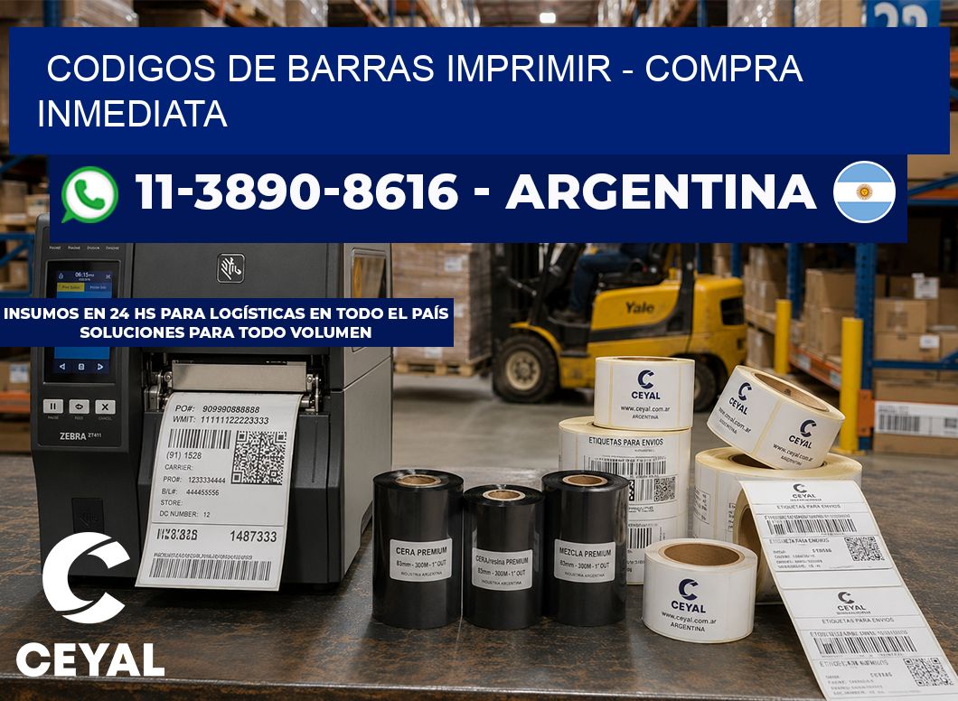 codigos de barras imprimir - Compra inmediata