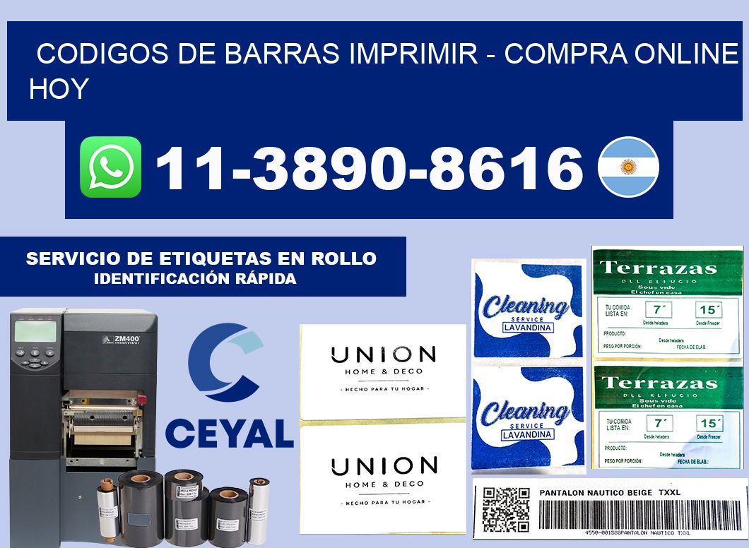 codigos de barras imprimir - Compra online hoy