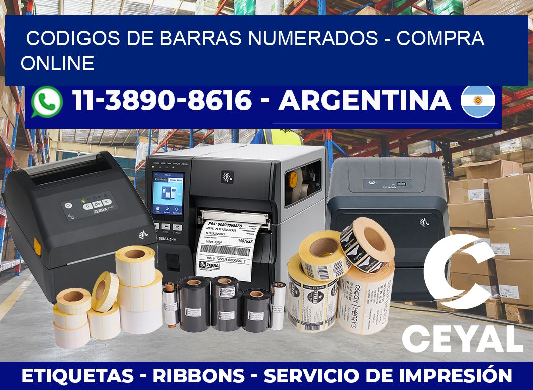 codigos de barras numerados – compra online