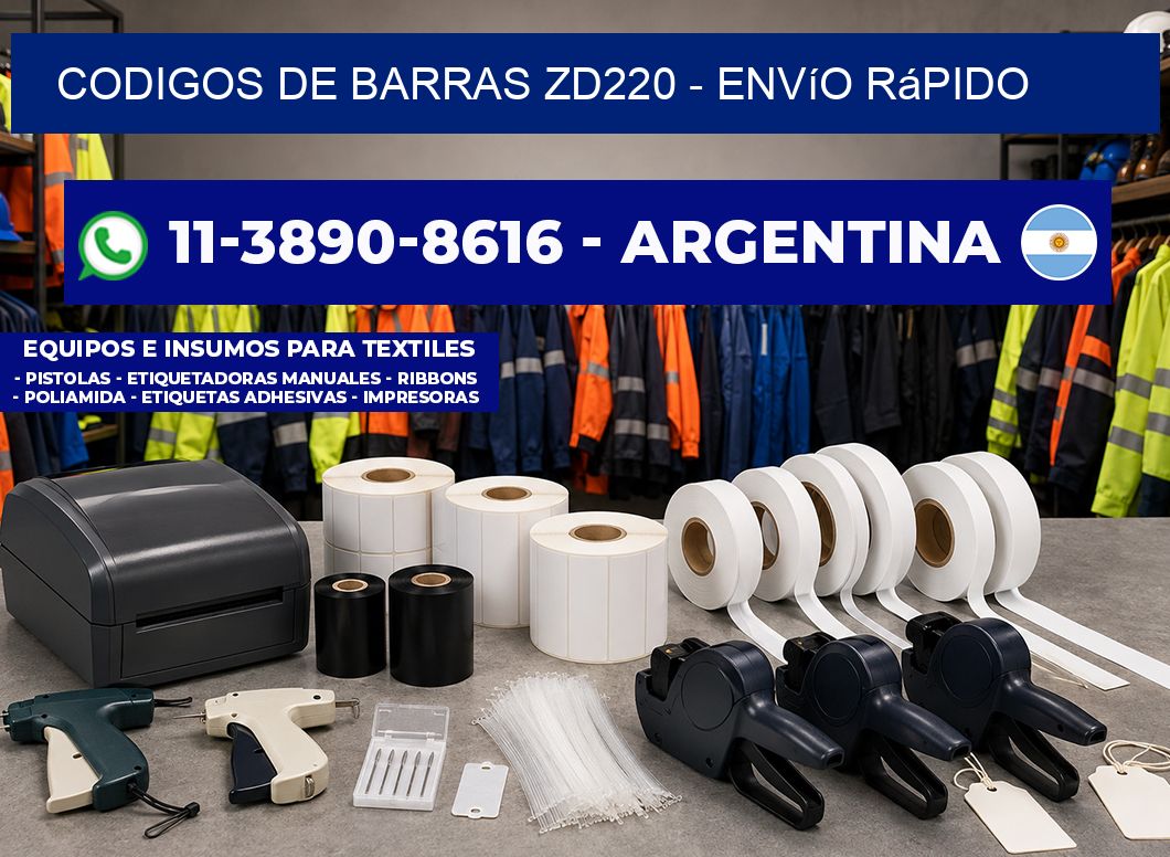 codigos de barras zd220 - Envío rápido