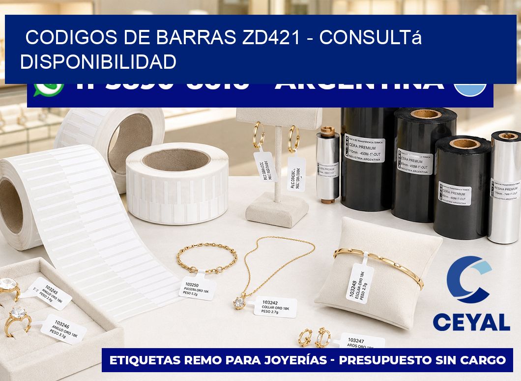 codigos de barras zd421 - Consultá disponibilidad