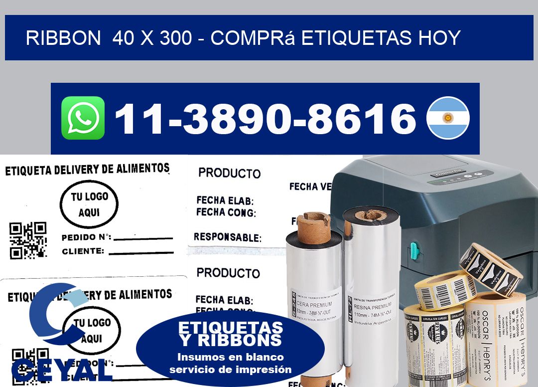 ribbon 40 x 300 - Comprá etiquetas hoy