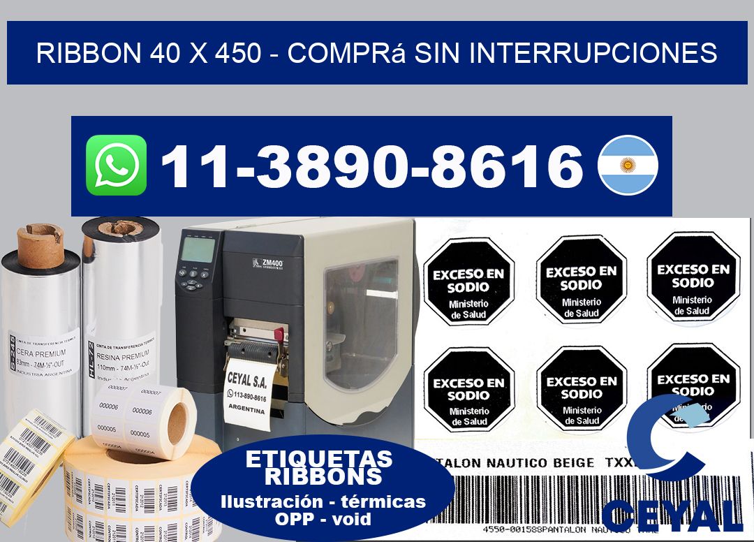 ribbon 40 x 450 – Comprá sin interrupciones